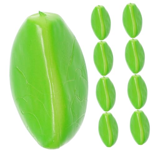 BESTonZON 9 Stück künstlicher Knoblauch realistische Knoblauchzehen Knoblauch-Modell vorratsregal küche küchenwage Gemüse-Foto-Requisite Knoblauchflocken für den Haushalt, Prop PVC Green von BESTonZON