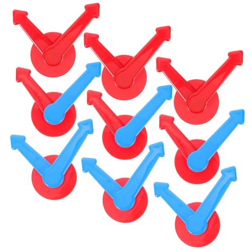 BESTonZON 9 stücke Pfeilzeiger Brettspiel Spinning Spielzeug Kunststoff Rotierenden Spiel Zeiger Für Party Schule Klassenzimmer Home Teaching Supplies von BESTonZON