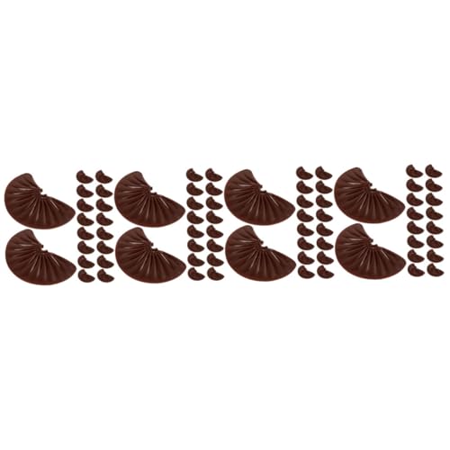 BESTonZON 96 STK Nachgemachte Schokoladenstückchen Schokoladen-Tischmodell multifunktionale gefälschte Schokolade falsches Essen Schreibtisch Schokoriegel Nachtisch schmücken Requisiten PVC von BESTonZON
