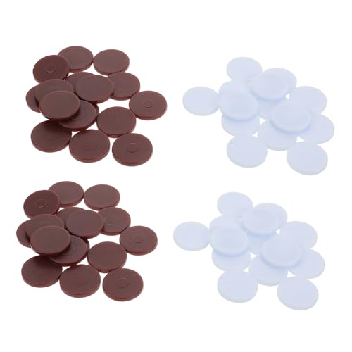 BESTonZON 96 Stück Teiliges Zweifarbiger Runder Schach und Spielsteine aus Robustem HIPS Material Ergonomisches Design für Komfortable Handhabung Kompatibel für Brettspiele als Ersatz bei BESTonZON 96 Stück Teiliges Zweifarbiger Runder Schach und Spielsteine aus Robustem HIPS Material Ergonomisches Design für Komfortable Handhabung Kompatibel für Brettspiele als Ersatz bei von BESTonZON