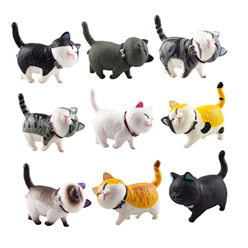 BESTonZON 9Stücke Teiliges Katzenmodell Katzenfiguren für Lernspielzeug Kreativität und Dekoration für Tier Themenpartys Langlebiges BESTonZON 9Stücke Teiliges Katzenmodell Katzenfiguren für Lernspielzeug Kreativität und Dekoration für Tier Themenpartys Langlebiges von BESTonZON