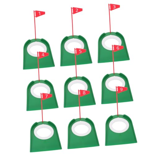 BESTonZON 9stücke Golf Putting Cup Mit Abnehmbarem Innenring Und Fahne Kunststoff Übungslöcher Für Indoor Und Outdoor Training Zum Verbessern Von Puttgenauigkeit Und Ballgefühl BESTonZON 9stücke Golf Putting Cup Mit Abnehmbarem Innenring Und Fahne Kunststoff Übungslöcher Für Indoor Und Outdoor Training Zum Verbessern Von Puttgenauigkeit Und Ballgefühl von BESTonZON