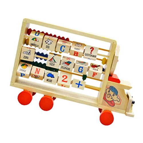 BESTonZON Abakusständer Kinder Abakus Spielzeug Für Kinder Montessori-lernspielzeug Mathe-lernspielzeug Chinesisches Abakus-Spielzeug Mathe-abakus Für Kinder Soroban-rechner Hölzern Colorful von BESTonZON