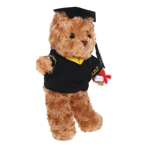 BESTonZON Abschlussbär Puppe Plüschbär Niedlicher Bär DIY Kuschelbär Cartoon Bär Home Kuschelbär Plüsch Abschluss Kleine Kuschelbären Abschlussbären Pp Baumwolle von BESTonZON
