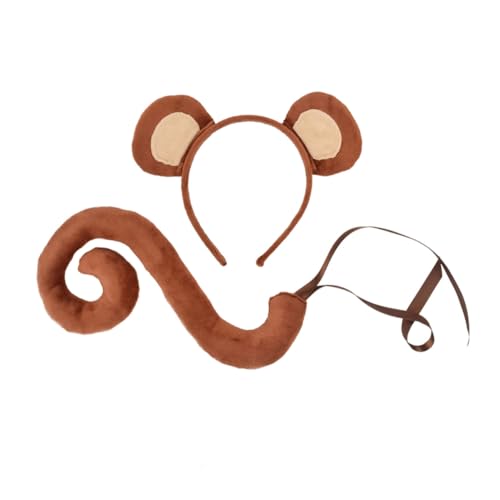 BESTonZON Affenkostüm Set mit Stirnband und Tierkostüm Zubehör für Mottopartys Cosplay und Bühnenauftritte aus Weichen Materialien Gefertigt Wiederverwendbar und Bequem BESTonZON Affenkostüm Set mit Stirnband und Tierkostüm Zubehör für Mottopartys Cosplay und Bühnenauftritte aus Weichen Materialien Gefertigt Wiederverwendbar und Bequem von BESTonZON