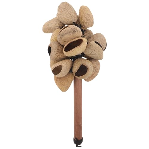 BESTonZON Afrikanischer Naturshaker, Maracas, afrikanisches Musikinstrument, natürliche Fruchtschalenrassel, musikalische Schlaginstrumente für Erwachsene und Anfänger von BESTonZON