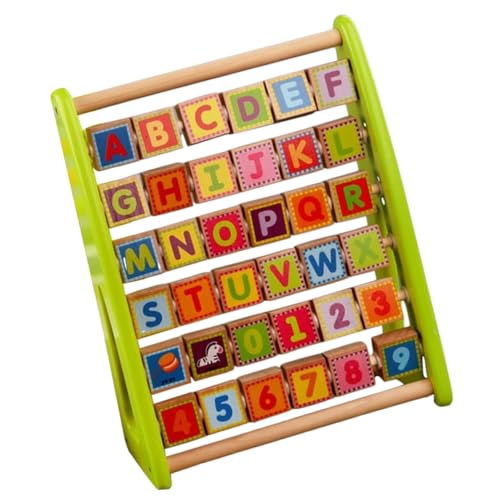 BESTonZON Zahlen-lernbrett-Rack Kinder-Alphabet-erkenntnis-Spielzeug Hölzernes Lernspielzeug Pädagogisches Spielzeug Für Kinder von BESTonZON