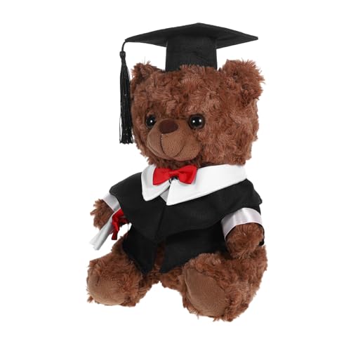 BESTonZON Arztanzugbär Puppe Mini-plüsch-abschlussspielzeug Junggesellenbär Plüschbär-abschlussoutfit Mini-abschluss-stoffbären Abschlusssaison Runde Bär Bärentierpuppen Black Pp Baumwolle BESTonZON Arztanzugbär Puppe Mini-plüsch-abschlussspielzeug Junggesellenbär Plüschbär-abschlussoutfit Mini-abschluss-stoffbären Abschlusssaison Runde Bär Bärentierpuppen Black Pp Baumwolle von BESTonZON