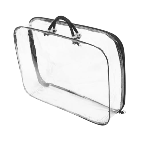 BESTonZON Aufbewahrungstasche Für Reißverschlussspielzeug Schnallenclip- Kinderspielzeug Schachbrett Tragbares Waschbare Schulmaterial PVC Transparent BESTonZON Aufbewahrungstasche Für Reißverschlussspielzeug Schnallenclip- Kinderspielzeug Schachbrett Tragbares Waschbare Schulmaterial PVC Transparent von BESTonZON