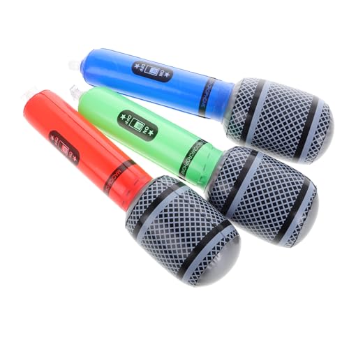 BESTonZON Aufblasbares Rockinstrument Musikinstrumente Für Mikrofon Für Luftballons Für Kleinkinder Musikinstrumente Mikrofone Kinderspielzeug Ornamente Für Pvc von BESTonZON