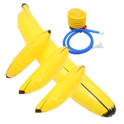 BESTonZON Aufblasbares Teiliges Party Bananen aus Langlebigem PVC Großes Party Prop Einfach Aufblasbar und Wiederverwendbar Geeignet für Bar Nachtclub Single Kreative Dekoration von BESTonZON