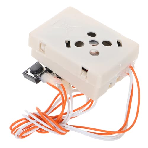 BESTonZON Aufnahmebox- Stofftier Sprachaufzeichnung Sprachrecorder Sprachrekorder für Plüschspielzeug für Plüschtiere DIY-Plüschtierzubehör Plastik Weiß von BESTonZON