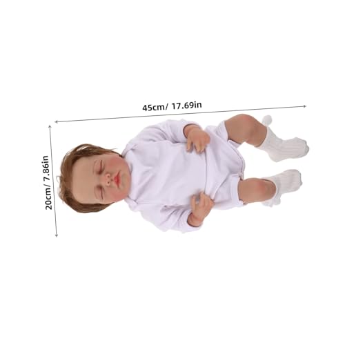 BESTonZON Babyfütterungsspielzeug Puppenspielzeug Reborn Puppen Für Sammler Puppen Für Spielzeugpuppen Mit Kleidung Kleine Babypuppe Mit Haaren von BESTonZON