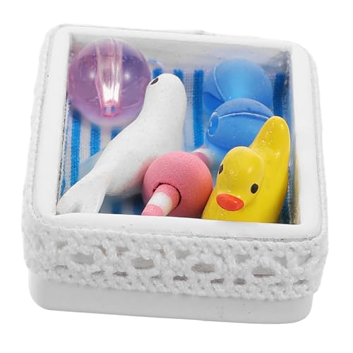BESTonZON Miniatur-bausatz – Puppenhaus-badespielzeug-Organizer Im Maßstab 112 Für Das Spielen Im Babyzimmer BESTonZON Miniatur-bausatz – Puppenhaus-badespielzeug-Organizer Im Maßstab 112 Für Das Spielen Im Babyzimmer von BESTonZON