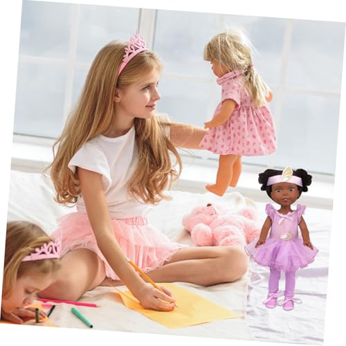 BESTonZON Ballerina Puppenkleid mit Tutu Tanzschuhen und Haarband Elegantes Tanzoutfit für Puppen Vielseitig für Prinzessin Verkleidung und Puppenspiel BESTonZON Ballerina Puppenkleid mit Tutu Tanzschuhen und Haarband Elegantes Tanzoutfit für Puppen Vielseitig für Prinzessin Verkleidung und Puppenspiel von BESTonZON