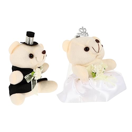 BESTonZON Braut und Bräutigam 1 Paar Hochzeitsdeko Valentinstag Entzückende Bärenpuppen BESTonZON Braut und Bräutigam 1 Paar Hochzeitsdeko Valentinstag Entzückende Bärenpuppen von BESTonZON