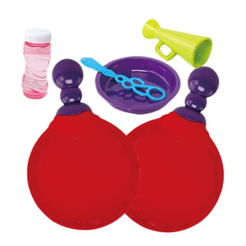 BESTonZON Bubble Racket Set für Draußen Kleines Seifenblasen Tragbares Gartenspielzeug für Sichere und Glatte Oberfläche für Spielplatz Park und Strandspaß BESTonZON Bubble Racket Set für Draußen Kleines Seifenblasen Tragbares Gartenspielzeug für Sichere und Glatte Oberfläche für Spielplatz Park und Strandspaß von BESTonZON