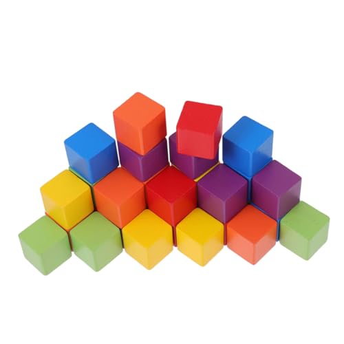 BESTonZON Bunte Würfel Bauklötze Aus Buchenholz Pädagogisches Für Kreatives Zur Frühen Bildung Ideal Für Lern Und Bastelprojekte BESTonZON Bunte Würfel Bauklötze Aus Buchenholz Pädagogisches Für Kreatives Zur Frühen Bildung Ideal Für Lern Und Bastelprojekte von BESTonZON
