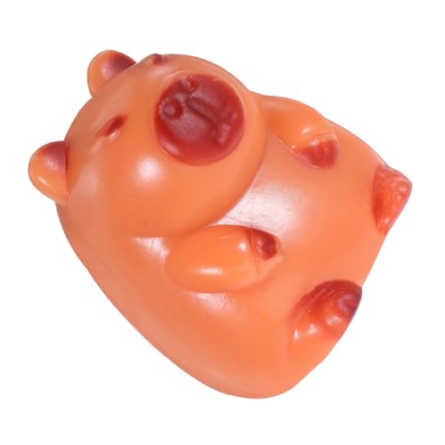 BESTonZON Capybara-Prise-Musik Rechen Reinigungsschwamm Mit Weichen Bällen Lampenfassungen Für Den Haushalt Kinderspielzeug Einteilige Nasenpads Brown von BESTonZON