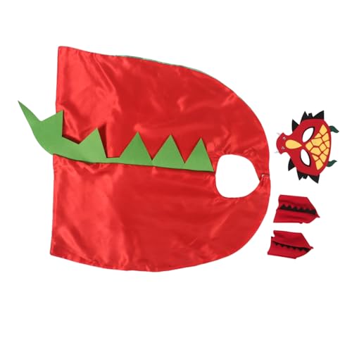 BESTonZON Cartoon Dinosaurier Umhang mit und Masken für Weiches Atmungsaktives Material Einfaches Verschlusssystem für Halloween Geburtstagsfeiern und Rollenspiele BESTonZON Cartoon Dinosaurier Umhang mit und Masken für Weiches Atmungsaktives Material Einfaches Verschlusssystem für Halloween Geburtstagsfeiern und Rollenspiele von BESTonZON