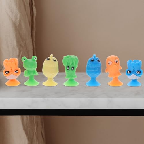 BESTonZON Cartoon Saugnapf Figuren Für Mini Sucker Dolls Zufälligen Mustern Ideales Badespielzeug Und Lernspielzeug Für Jungen Und ädchen BESTonZON Cartoon Saugnapf Figuren Für Mini Sucker Dolls Zufälligen Mustern Ideales Badespielzeug Und Lernspielzeug Für Jungen Und ädchen von BESTonZON