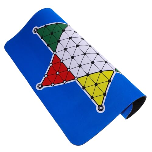 BESTonZON Chinesische Dame Schachbrett spielbrett chinesisches Schach Mauspad für Schachliebhaber Chinesisches Brettspiel Traditionelles Spielschachzubehör Spielversorgung Stoff Blue BESTonZON Chinesische Dame Schachbrett spielbrett chinesisches Schach Mauspad für Schachliebhaber Chinesisches Brettspiel Traditionelles Spielschachzubehör Spielversorgung Stoff Blue von BESTonZON