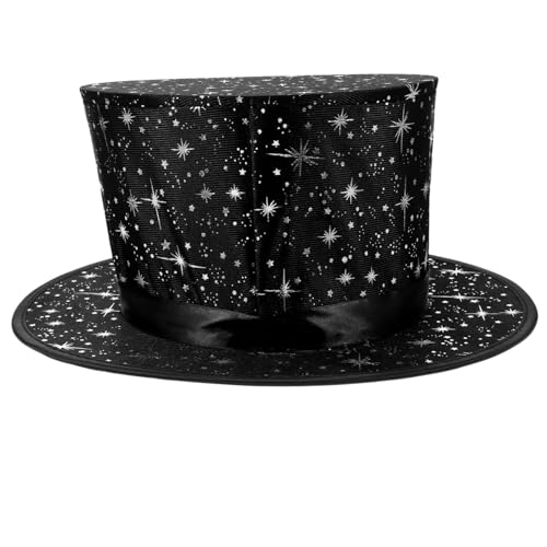 BESTonZON Conjuring Hat Zylinderhut Conjuring Performance Zylinder Zusammenklappbarer Kleiner Trickzylinder von BESTonZON