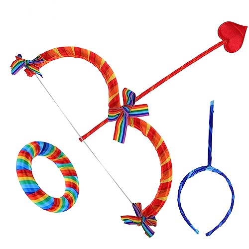 BESTonZON Cupid Bogen und Haarreif Set Valentinstag Cosplay Kostüm Requisiten für Kinderpartys und Bühnenaufführungen Sicher und Langlebig aus Gefertigt von BESTonZON