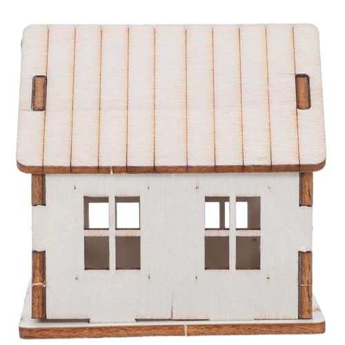 BESTonZON DIY Holzpuzzle Haus Bausatz Unvollendetes Weihnachtsdorf aus Holz Minihäuser Landschaftsdekore für Weihnachtstischdekorationen Weihnachtsdekoration BESTonZON DIY Holzpuzzle Haus Bausatz Unvollendetes Weihnachtsdorf aus Holz Minihäuser Landschaftsdekore für Weihnachtstischdekorationen Weihnachtsdekoration von BESTonZON