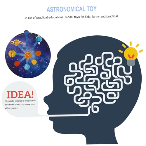 BESTonZON DIY Sonnensystem Planetenmodell Physisches Lernspielzeug für Montessori Wissenschaft Bastelset Frühpädagogik Dekoration von BESTonZON
