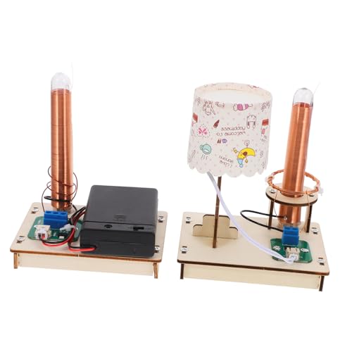BESTonZON DIY Wissenschaftliches Experimentierkit für Kabelloses Stromübertragungs Set mit Tischlampe Stem Lernspielzeug Kreativität Problemlösung und Praktischem Verständnis von BESTonZON