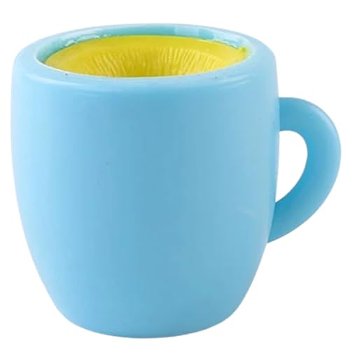 BESTonZON Dekompressionsbecher Kinderspielzeug Stressabbau Becherform Quetschspielzeug Partygeschenke Quetschbecher Kleines Stress Becher Quetschspielzeug Himmelblau von BESTonZON