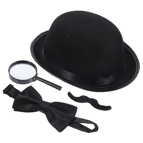 BESTonZON Detektiv Cosplay Teilig Leichtes Kostümzubehör für Party Halloween Performance Rollenspiel Zubehör für Detektivfans und Kriminalgeschichten von BESTonZON