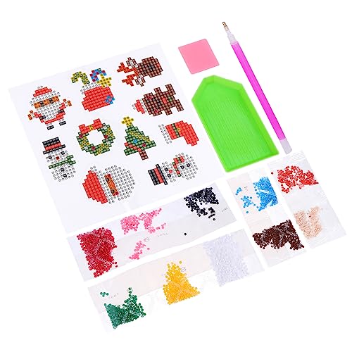 BESTonZON Diamant-Aufkleber bastelset basteln für Weihnachts Sticker Frohe kindergeschenke Dekoration mit Diamantaufklebern -Diamant-Sticker- Plastik von BESTonZON