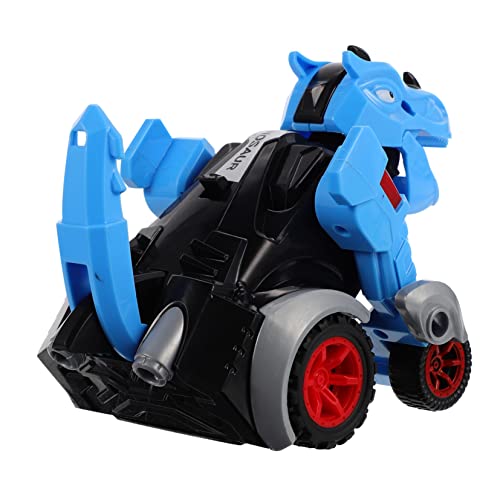 BESTonZON Kinderspielzeug Dinosaurier Auto Modell Kollision Verwandlungsfahrzeug Blauer Inertia Car Für Dinosaur Educational Toy Spielzeugauto Ab 3 Jahren Kinder Spielzeug Jungen von BESTonZON