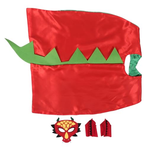 BESTonZON Dinosaurier Kostüm Dino Umhang mit Maske und Krallen Weicher Stoff Einfach Anzuziehen Vielseitig für Geburtstag Halloween Rollenspiel Party Zubehör BESTonZON Dinosaurier Kostüm Dino Umhang mit Maske und Krallen Weicher Stoff Einfach Anzuziehen Vielseitig für Geburtstag Halloween Rollenspiel Party Zubehör von BESTonZON