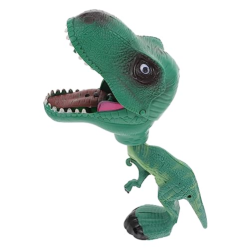 BESTonZON Dinosaurier-handclip Dinosaurier-geschichten Erzählende Puppe Interaktives Eltern-Kind- Tierische Handpuppe Tierfigurenschmuck Tierspielzeug Mit Licht Green Plastik von BESTonZON