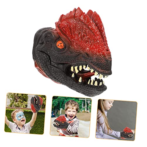 BESTonZON Dinosaurier-handpuppe Kinderspielzeug Puppen Für Kleinkinder Geschichte Sprechende Handpuppe Rollenspiel Handpuppe Puppen Mit Beweglichem Mund Handpuppen Tierpuppen Weiches Gummi von BESTonZON
