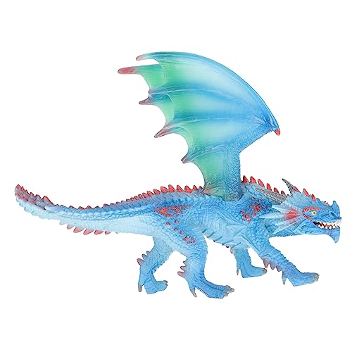 BESTonZON Dinosaurierspielzeug Zur Dekoration Roboter Dinosaurier- Dinosaurier Plüsch Drachenspielzeug Handpuppe Krokodilpuppe -Dinosaurier Blue PVC von BESTonZON