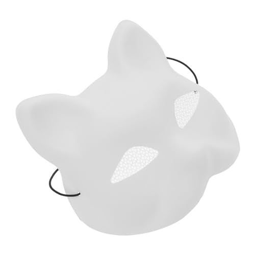 BESTonZON Diy Katzenmaske Blanko Maske Unbemalt Cosplay Maske für Halloween und Partys für Kreative Bastelarbeiten und Vielseitige Anlässe von BESTonZON