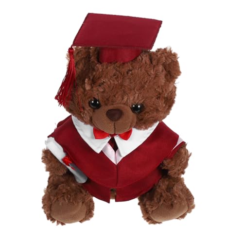 BESTonZON Doktoranzug Bärenpuppe Mini Abschluss Plüschbären Doktorbär Abschluss Mini Plüsch Abschlussspielzeug Weiches Doktorspielzeug Abschlussbärenpuppe Plüsch Absolventenbär Rot Pp BESTonZON Doktoranzug Bärenpuppe Mini Abschluss Plüschbären Doktorbär Abschluss Mini Plüsch Abschlussspielzeug Weiches Doktorspielzeug Abschlussbärenpuppe Plüsch Absolventenbär Rot Pp von BESTonZON