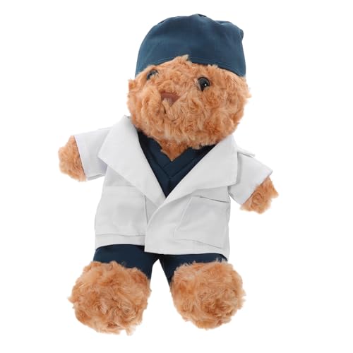 BESTonZON Doktorbär Puppe Stoffbär Stoffpuppe Stofftier Für Den Arzt Kleiner Bär Stofftier Süßes Stofftier Lebendige Bärenpuppe Bär Kreative Puppe Krankenschwesterbär BESTonZON Doktorbär Puppe Stoffbär Stoffpuppe Stofftier Für Den Arzt Kleiner Bär Stofftier Süßes Stofftier Lebendige Bärenpuppe Bär Kreative Puppe Krankenschwesterbär von BESTonZON