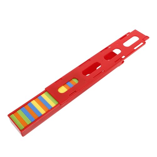 BESTonZON Domino Zug Zubehör Kunststoff Clips Brücke Kartenlader Kompatibel mit Domino Spielsteinen Kreatives Bahn Design Spiel Fördert Kritisches und Kreativität von BESTonZON