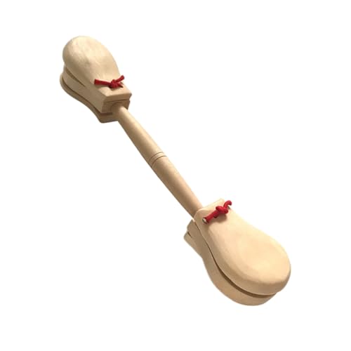BESTonZON Doppelkastagnetten Horn Musik Spiele Instrumente Musical Lustig Kind Bildungspunkte Holz von BESTonZON