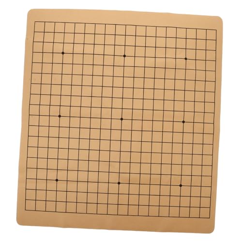 BESTonZON Doppelseitiges Samtschachbrett Planke tragbar Turnier Schachmatte zusammenklappbares Spielbrett Falten Schach Zubehör doppelseitiges Schachbrett PU-Schachbrett Kunstleder Hellbraun BESTonZON Doppelseitiges Samtschachbrett Planke tragbar Turnier Schachmatte zusammenklappbares Spielbrett Falten Schach Zubehör doppelseitiges Schachbrett PU-Schachbrett Kunstleder Hellbraun von BESTonZON