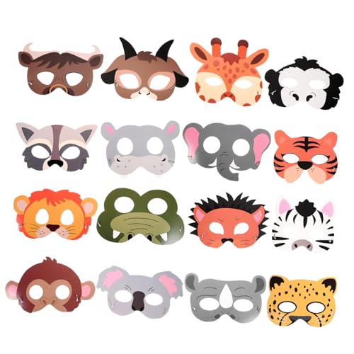 BESTonZON Tier Masken Dschungel Themen Tiermasken Aus Bastelmasken Für Kindergeburtstag Halloween Und Deko Für Tierpartys Ideal Für Rollenspiele Und Kreative Aktivitäten Halloween Tiere BESTonZON Tier Masken Dschungel Themen Tiermasken Aus Bastelmasken Für Kindergeburtstag Halloween Und Deko Für Tierpartys Ideal Für Rollenspiele Und Kreative Aktivitäten Halloween Tiere von BESTonZON