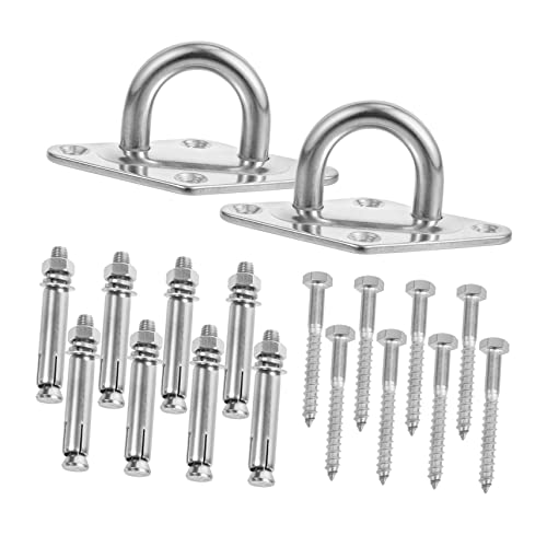 BESTonZON 2 Sets Schwerlast Deckenhaken M8 Edelstahl Wandmontage Halterung Für Hängematten Schaukeln Und Mehr Robuste Aufhängungslösung Für Innen Und Außen BESTonZON 2 Sets Schwerlast Deckenhaken M8 Edelstahl Wandmontage Halterung Für Hängematten Schaukeln Und Mehr Robuste Aufhängungslösung Für Innen Und Außen von BESTonZON