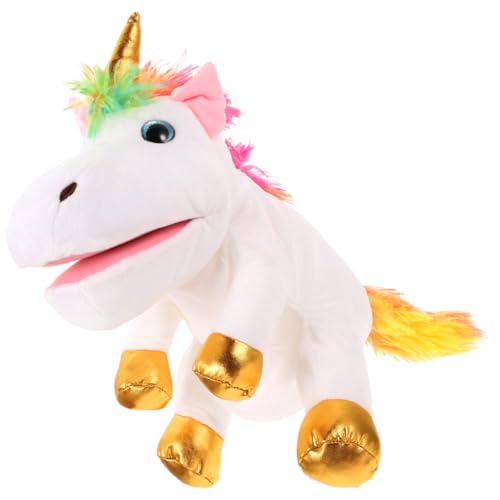 BESTonZON Einhorn Handpuppe Interaktive Erzählspielzeug für Plüsch Einhorn Handpuppe Kreativität und Koordination für Rollenspiele und Gemeinsame Spielmomente BESTonZON Einhorn Handpuppe Interaktive Erzählspielzeug für Plüsch Einhorn Handpuppe Kreativität und Koordination für Rollenspiele und Gemeinsame Spielmomente von BESTonZON