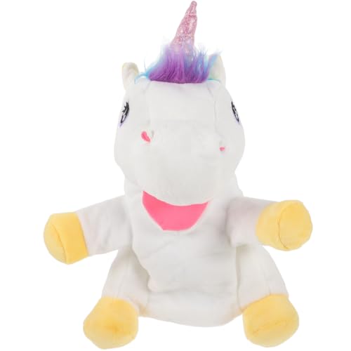 BESTonZON Einhorn Handpuppe Plüsch Handpuppe Einhorn-puppenspielzeug Handpuppen Einhorn Spielzeug Tierisches Handspielzeug Plüschpuppenspielzeug Kinderhandspielzeug Pp Baumwolle Weiß BESTonZON Einhorn Handpuppe Plüsch Handpuppe Einhorn-puppenspielzeug Handpuppen Einhorn Spielzeug Tierisches Handspielzeug Plüschpuppenspielzeug Kinderhandspielzeug Pp Baumwolle Weiß von BESTonZON