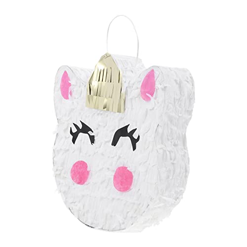 BESTonZON Einhorn Piñata Für Kindergeburtstage Piñata Zum Befüllen Mit Süßigkeiten Für Partys Und Feierlichkeiten Sicheres Papiermaterial Kreatives Design Fördert Spaß von BESTonZON